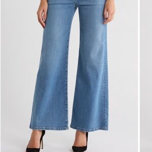 Etica Romi Wide Leg Mid Rise Women's Blue Wide-Leg Jeans